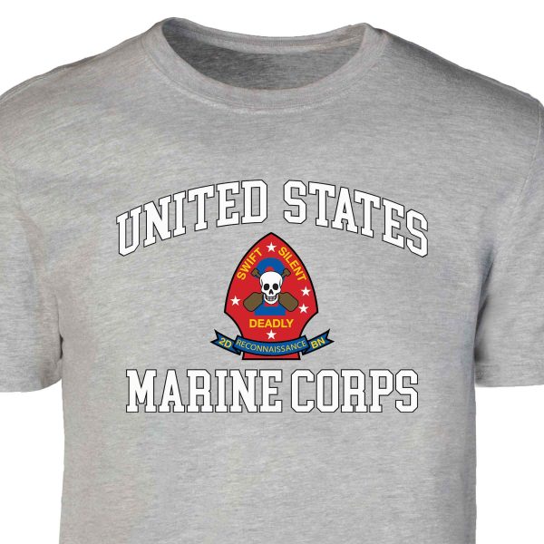2nd Reconnaissance Battalion USMC  Patch Graphic T-shirt Sale