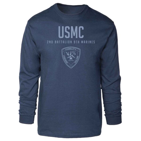 2nd Battalion 9th Marines Tonal Long Sleeve T-shirt Fashion - Image 3