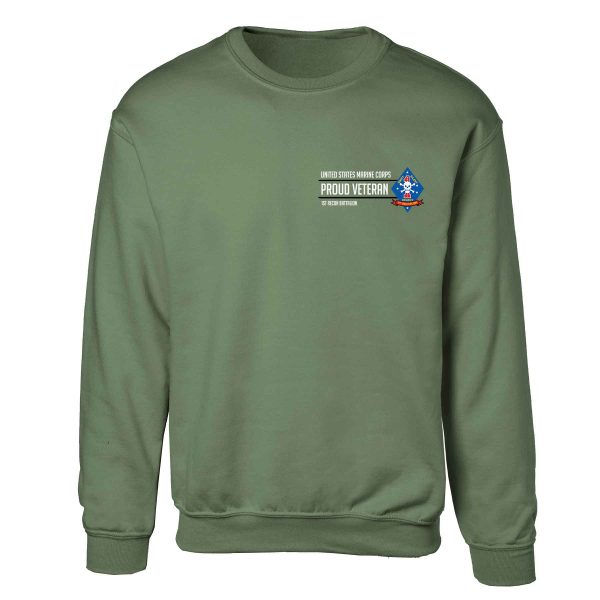 1st Recon Battalion Proud Veteran Sweatshirt Hot on Sale - Image 4