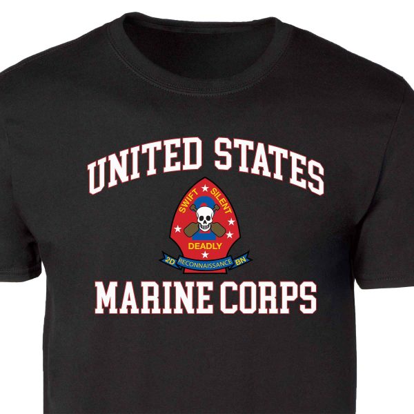 2nd Reconnaissance Battalion USMC  Patch Graphic T-shirt Sale - Image 5