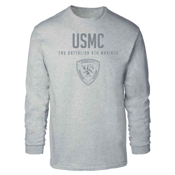 2nd Battalion 9th Marines Tonal Long Sleeve T-shirt Fashion - Image 2