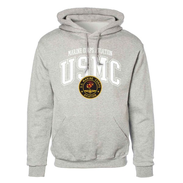 Marine Corps Aviation Arched Hoodie Supply - Image 2