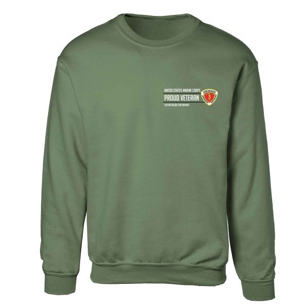 3rd Battalion 3rd Marines Proud Veteran Sweatshirt Discount - Image 4