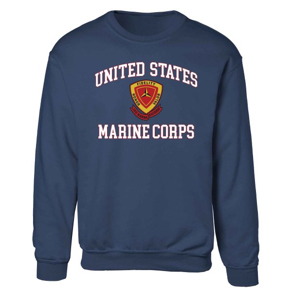 3rd Marine Division USMC Sweatshirt Hot on Sale - Image 3