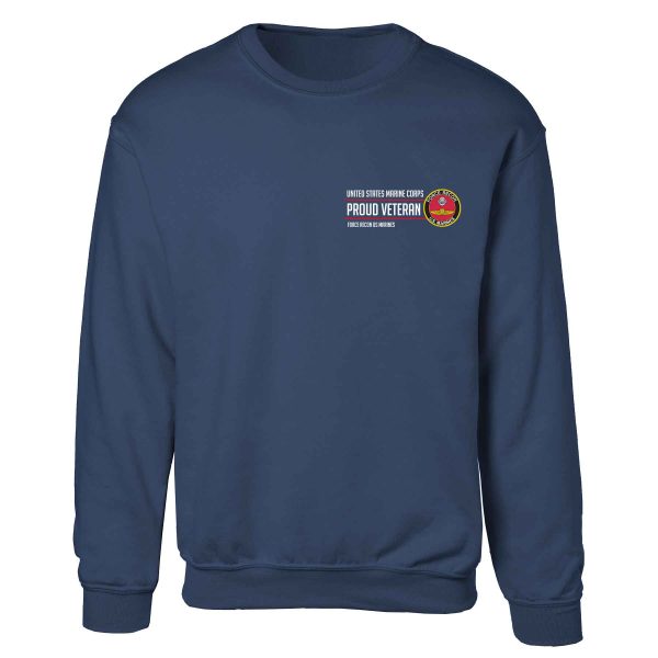 Force Recon US Marines Proud Veteran Sweatshirt For Cheap - Image 3