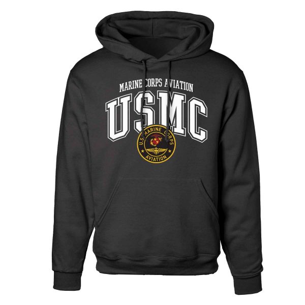 Marine Corps Aviation Arched Hoodie Supply