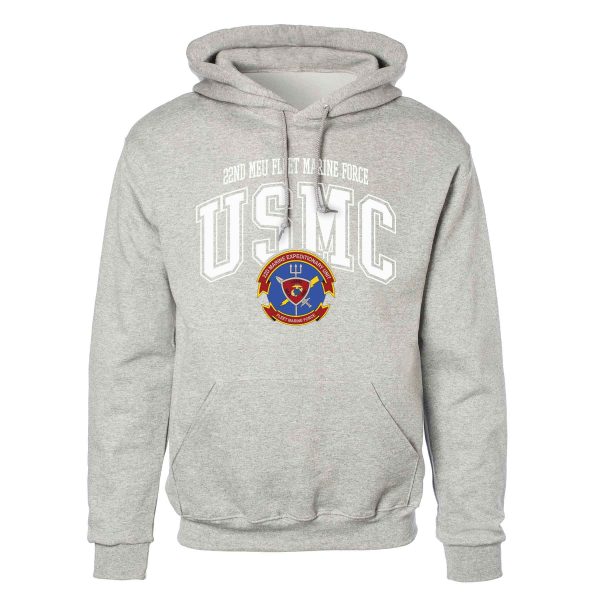 22nd MEU Fleet Marine Force Arched Hoodie Online now - Image 2