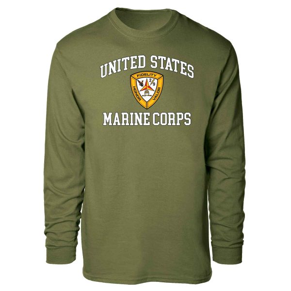 2nd Battalion 9th Marines USMC Long Sleeve T-shirt Online now - Image 4