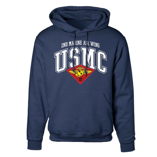 2nd Marine Air Wing Arched Hoodie Discount - Image 3