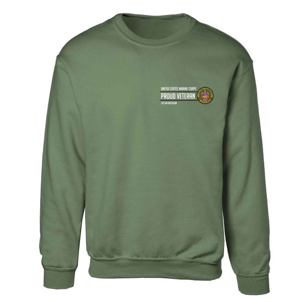 1st LAR Battalion Proud Veteran Sweatshirt Online Hot Sale - Image 4
