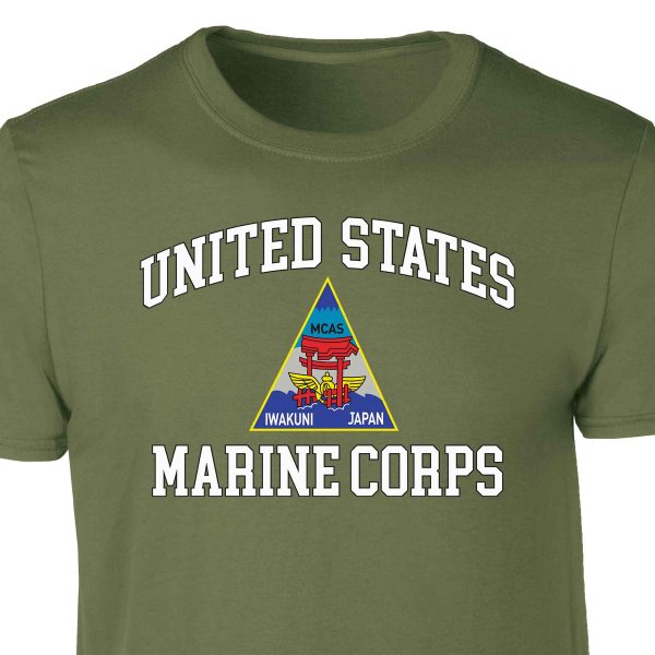 MCAS Iwakuni USMC Patch Graphic T-shirt Online Sale - Image 3