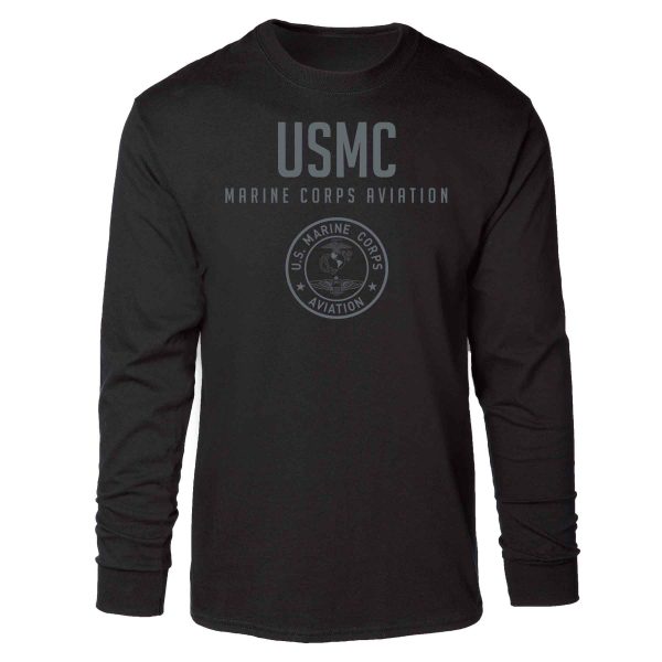 Marine Corps Aviation Tonal Long Sleeve T-shirt Sale