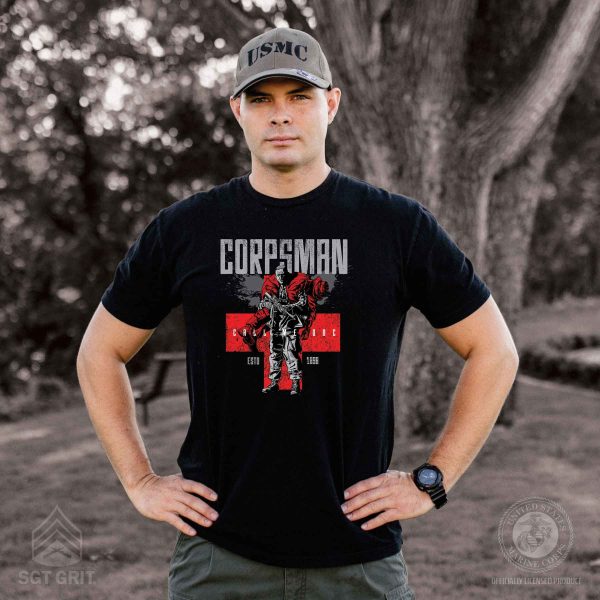 Corpsman Full Front T-shirt Supply - Image 2