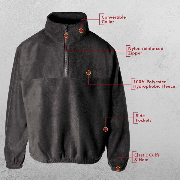 3rd Battalion 8th Marines Embroidered Fleece 1 4 Zip For Cheap - Image 4