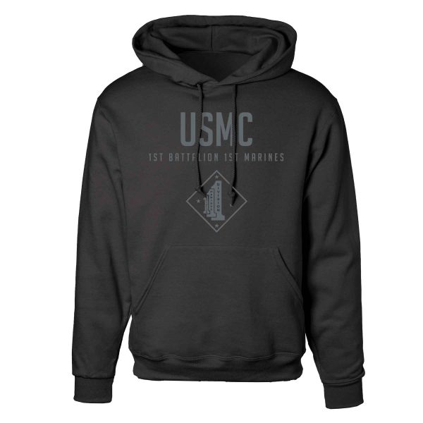1st Battalion 1st Marines Tonal Hoodie Sale