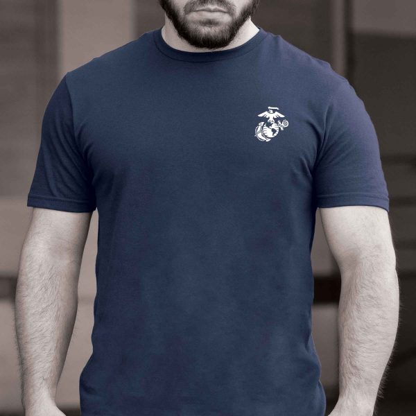 Devil Dog Make No Mistake Back With Left Chest T-shirt For Cheap - Image 2