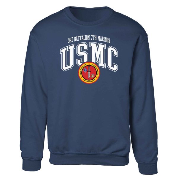 3rd Battalion 7th Marines Arched Sweatshirt Online now - Image 3