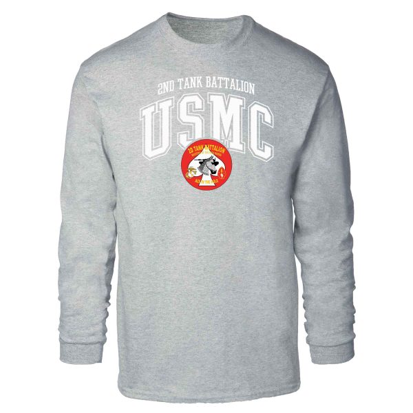 2nd Tank Battalion Arched Long Sleeve T-shirt on Sale - Image 2