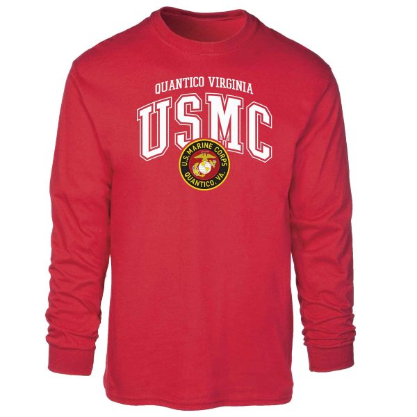 Quantico Virginia Arched Long Sleeve T-shirt Online now - Image 5