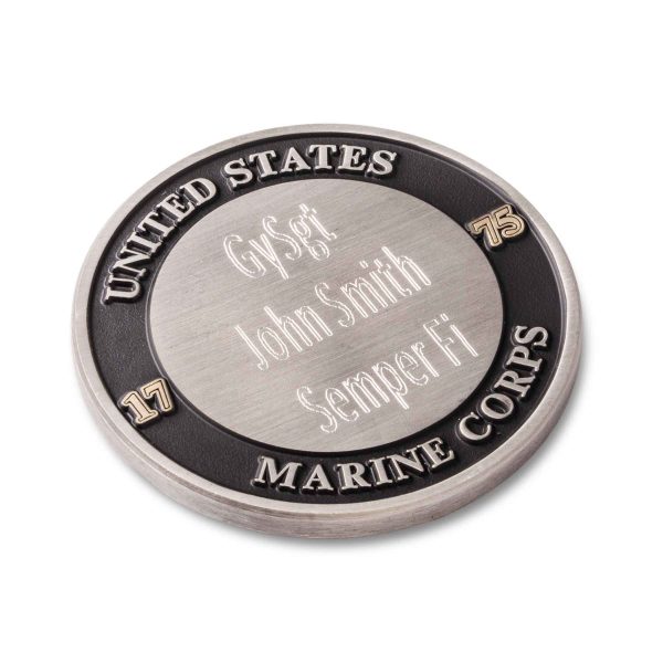 USMC Flag Customizable Coin For Cheap - Image 2
