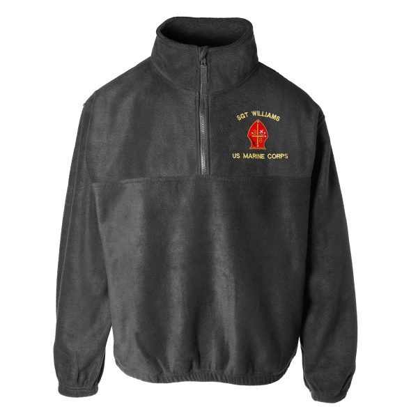 3rd Battalion 8th Marines Embroidered Fleece 1 4 Zip For Cheap