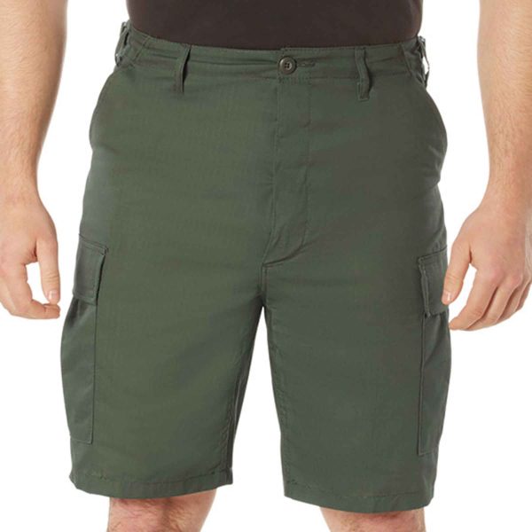 Tactical Cargo Shorts- Olive Drab Fashion - Image 2