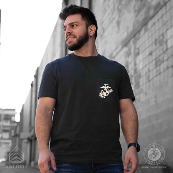 1775 Devil Dogs Back With Front Pocket T-shirt Hot on Sale - Image 2